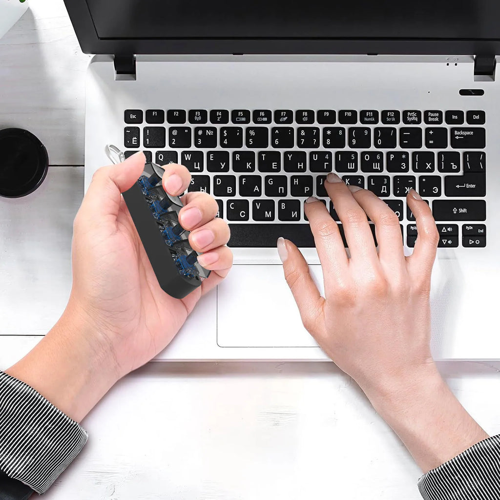 4 Keys Mechanical Keyboard Axis Tester Button Keycaps Office Decompression Toys Calming Stress Relief Keychain Gifts