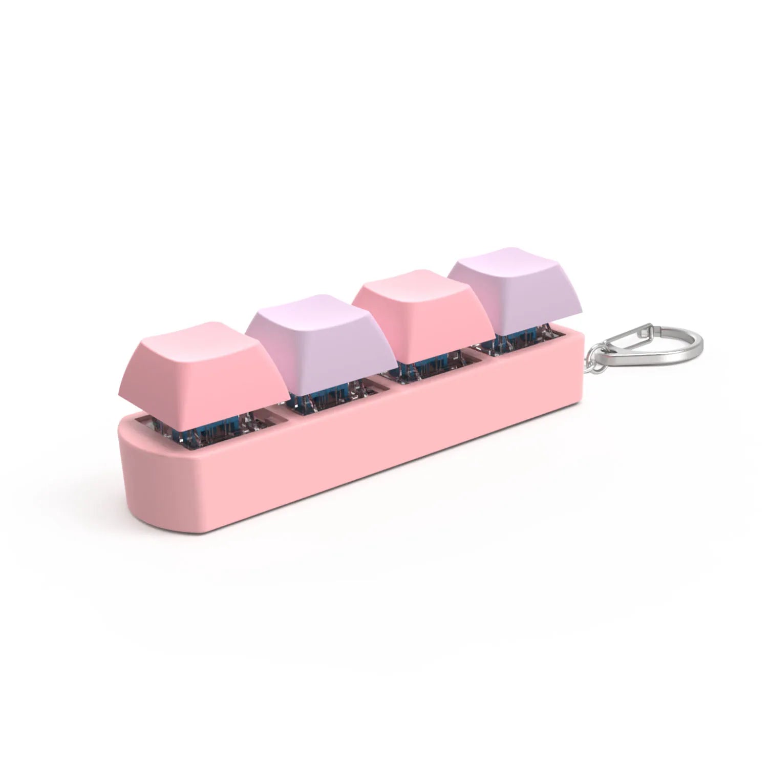 4 Keys Mechanical Keyboard Axis Tester Button Keycaps Office Decompression Toys Calming Stress Relief Keychain Gifts